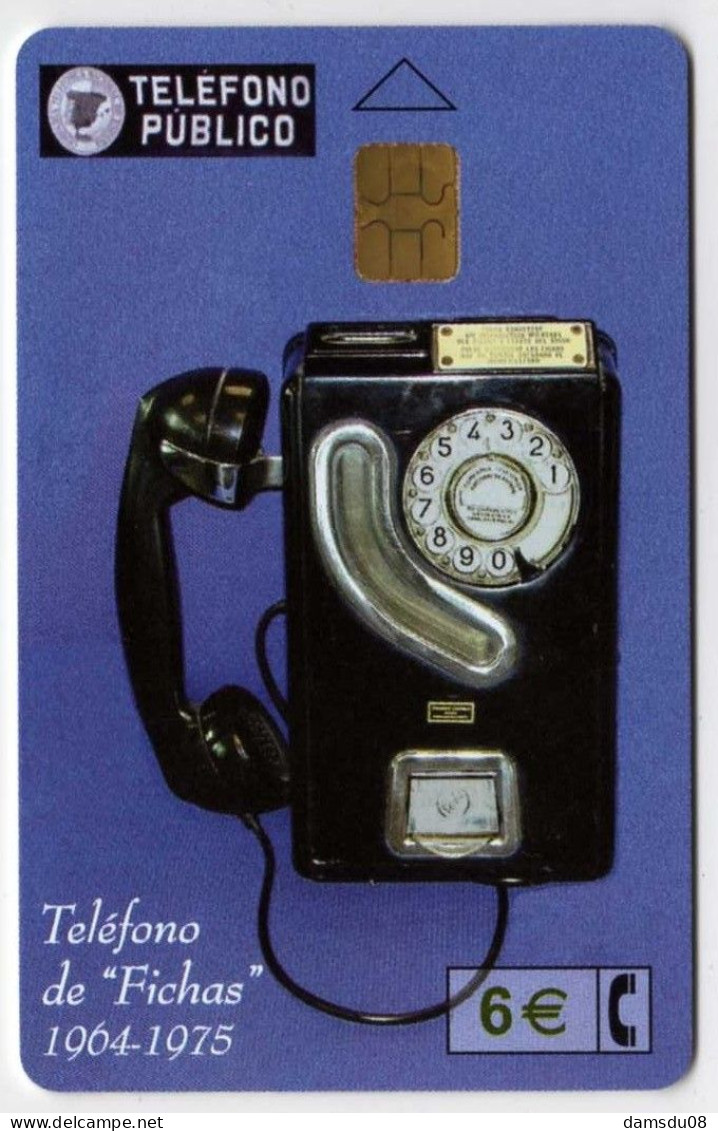 Espagne 6€ Teléfono De Fichas 1964-1975 Téléphone 05/02 1001500 Exemplaires Vide - Basisuitgaven