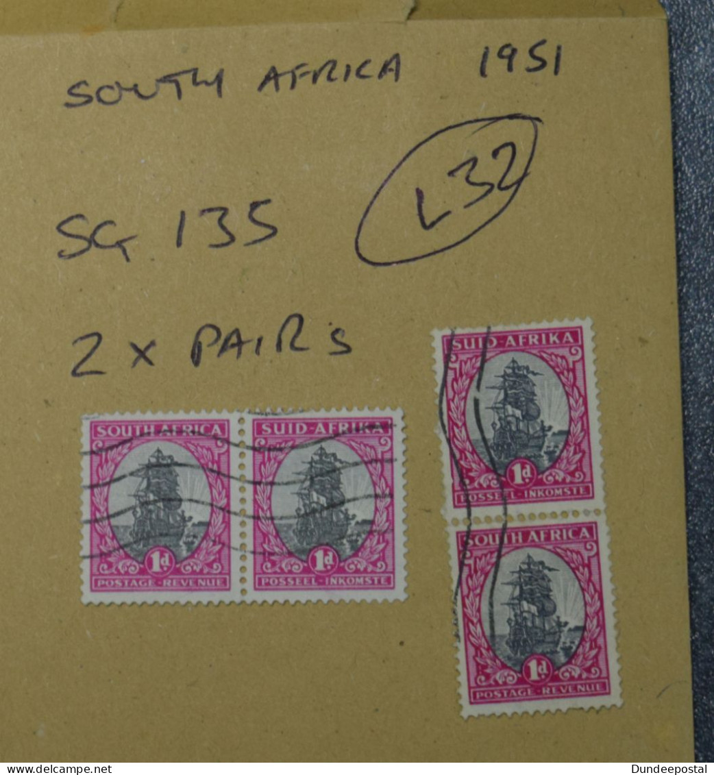 SOUTH AFRICA  STAMPS Drommedaris Ship 1d  1951  L32  ~~L@@K~~ - Oblitérés