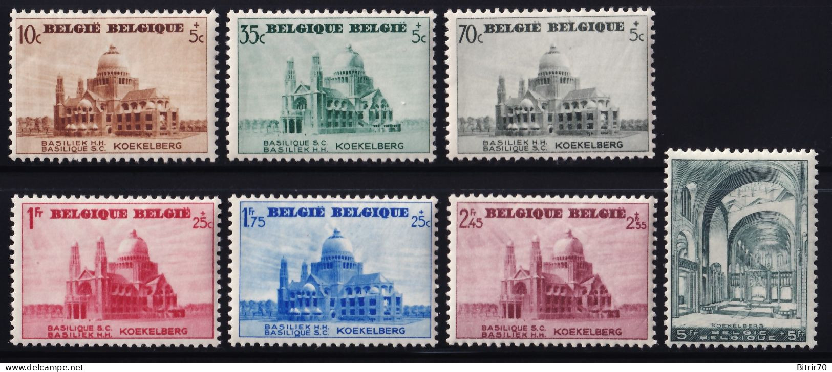 Belgica, 1938 Y&T. 471 / 477, MNH. - Ungebraucht