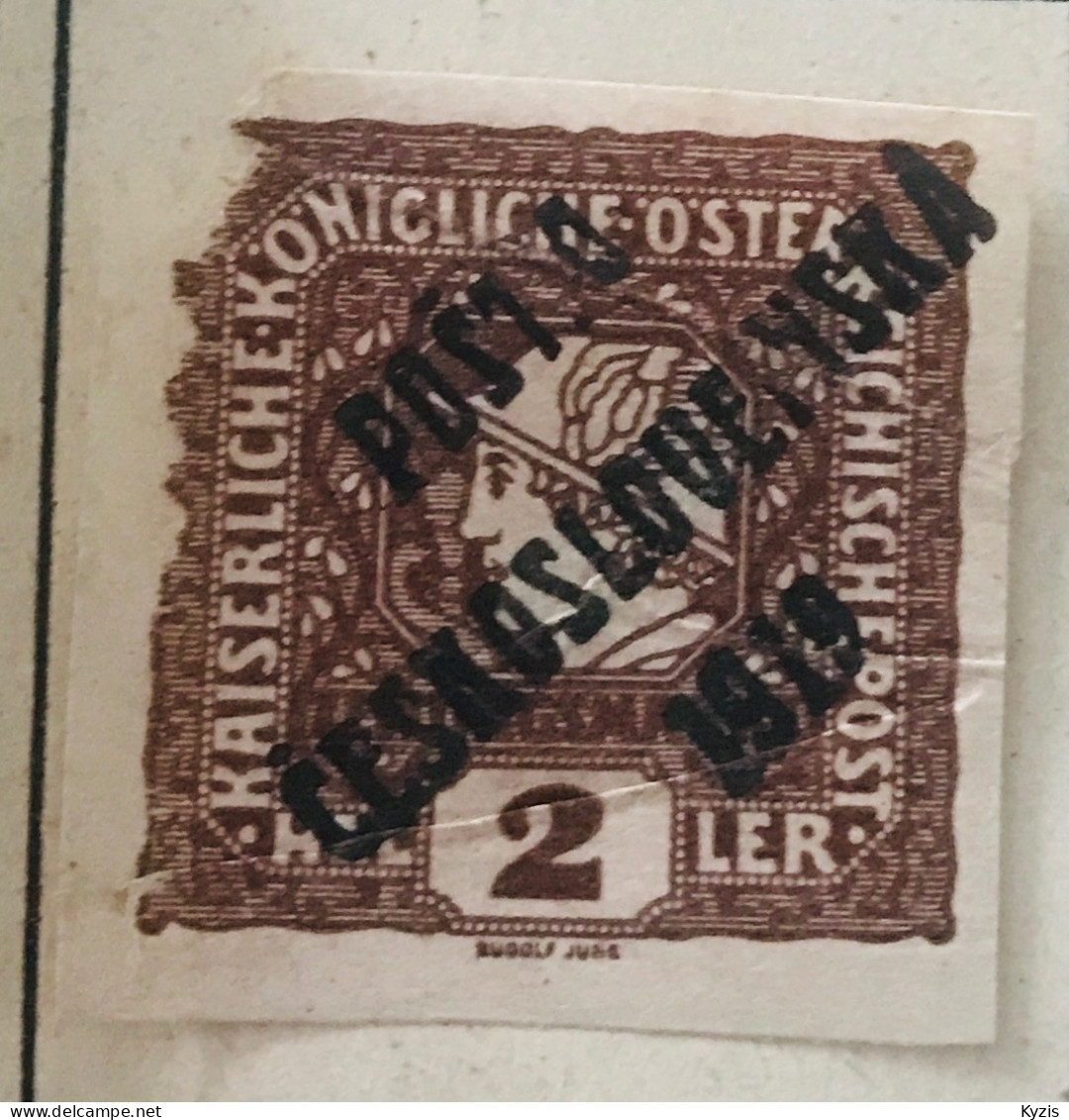 1919, Tchécoslovaquie I,Timbres De Journaux De 1916  - SURCHARGE EFFACÉE - Unused Stamps