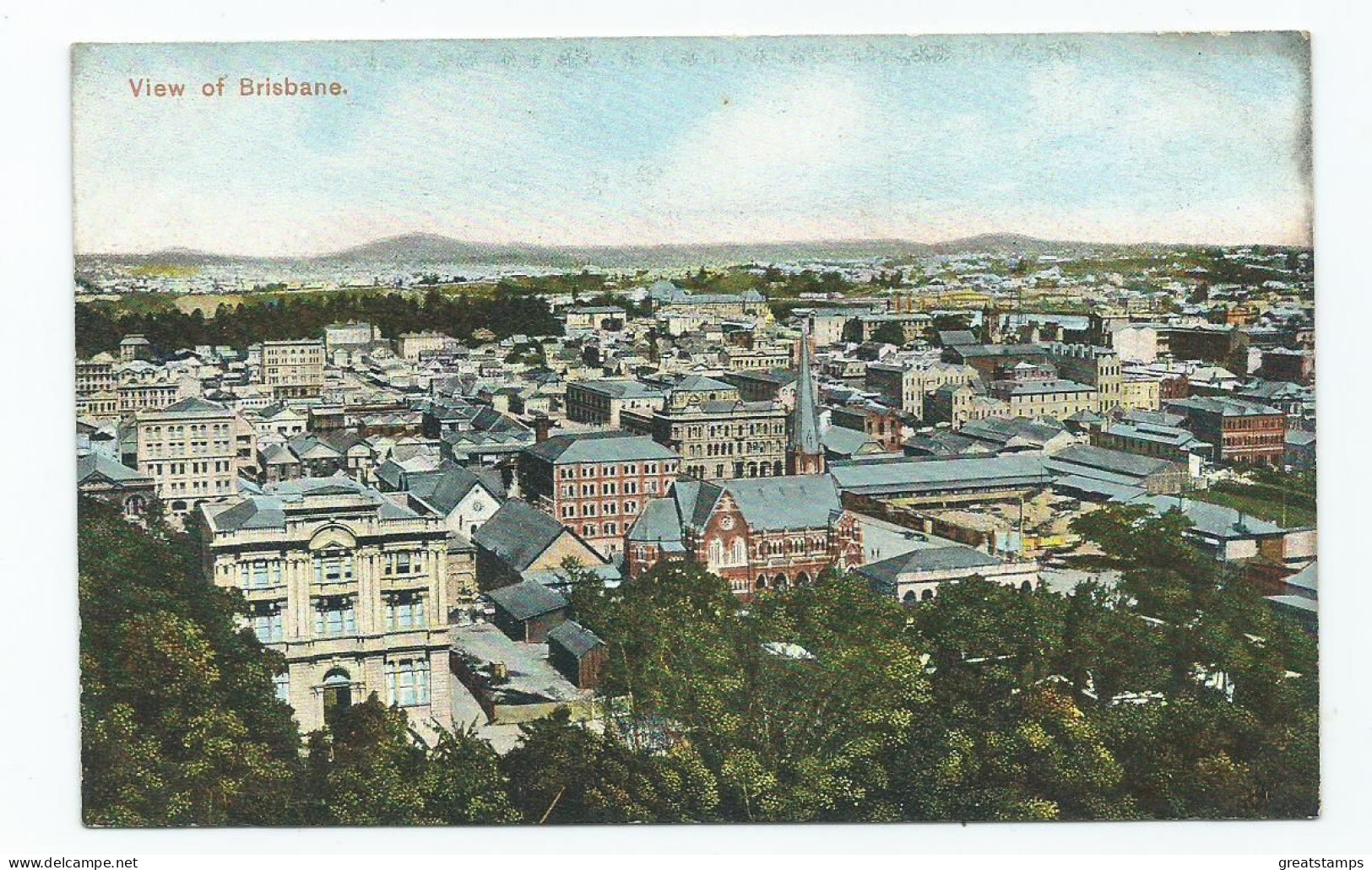 Australia   Postcard Brisbane General View  Posted Coloured Shell Series - Brisbane