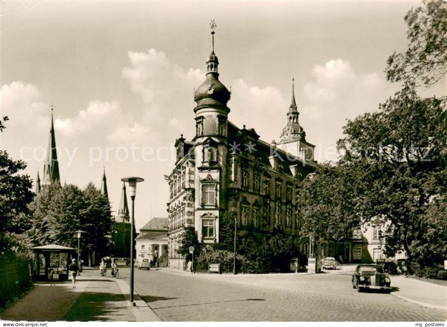 73705670 Oldenburg Niedersachsen Schloss Und Lamberthikirche Mit Kiosk Oldenburg - Oldenburg