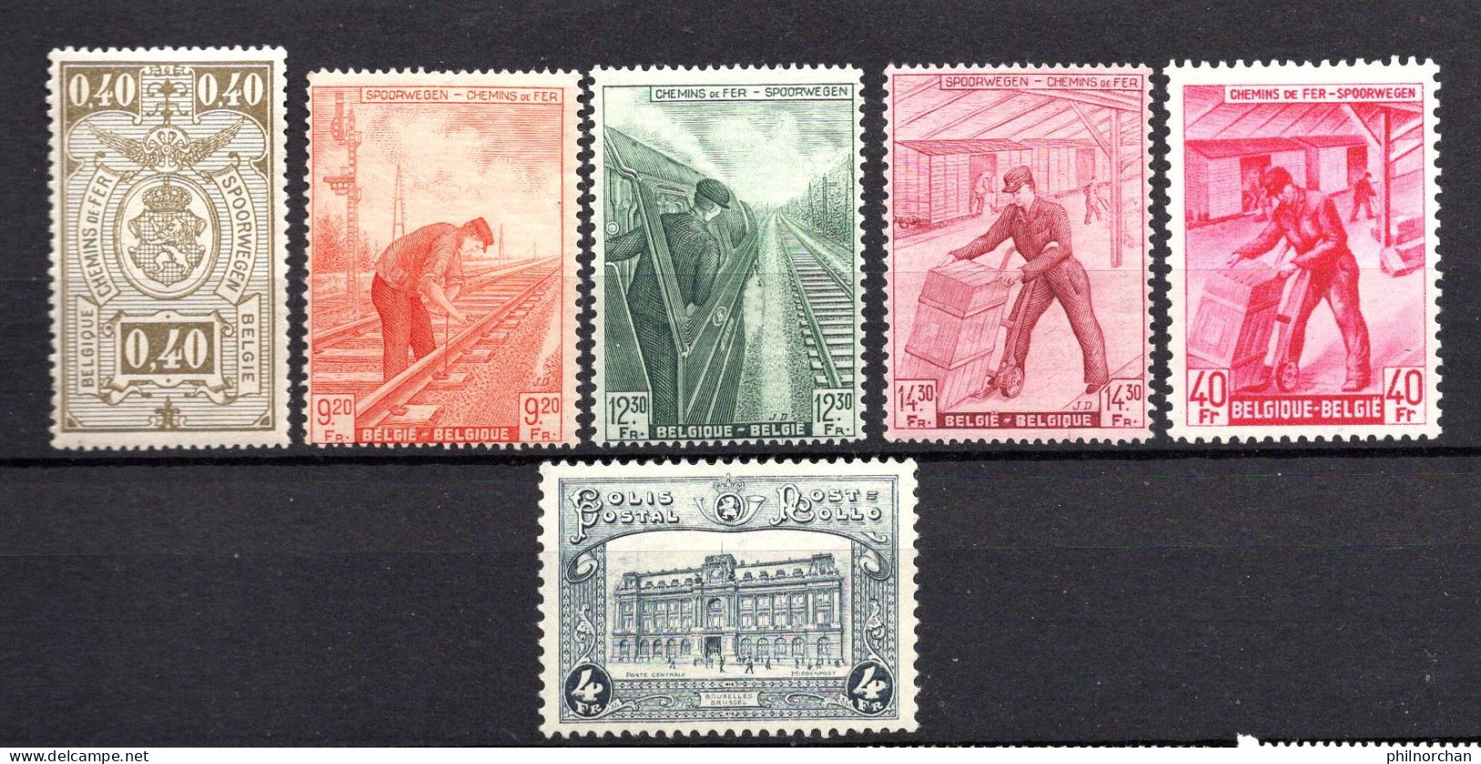 Belgique 1923à1942 Colis Postaux Neufs** TB N°140,171,260,261,262,286  1,50 €    (cote 10,90 €, 6 Valeurs) - Mint