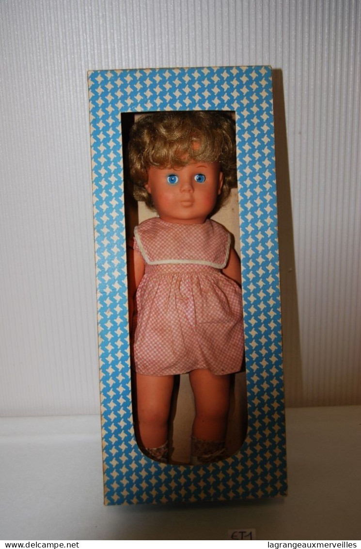 E1 Ancienne Poupée UNICA Luce - Courtrai - 1950 - Rare - Boite Origine - Dolls