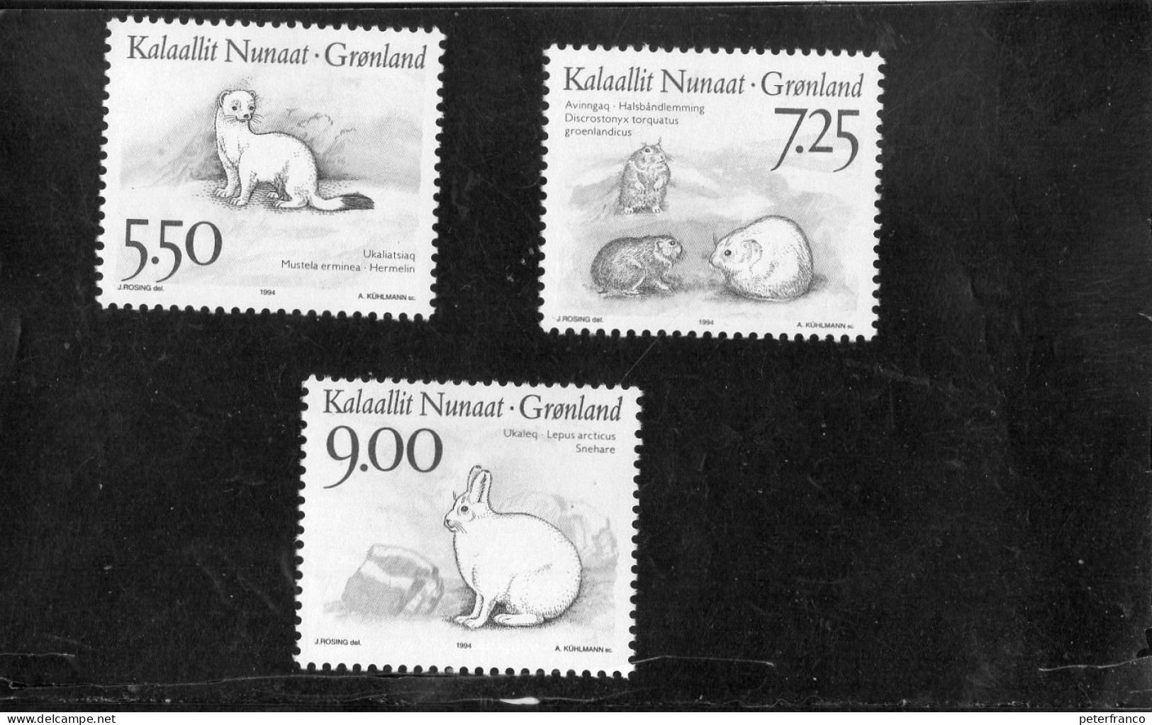 1994 Groenlandia - Mammiferi - Unused Stamps
