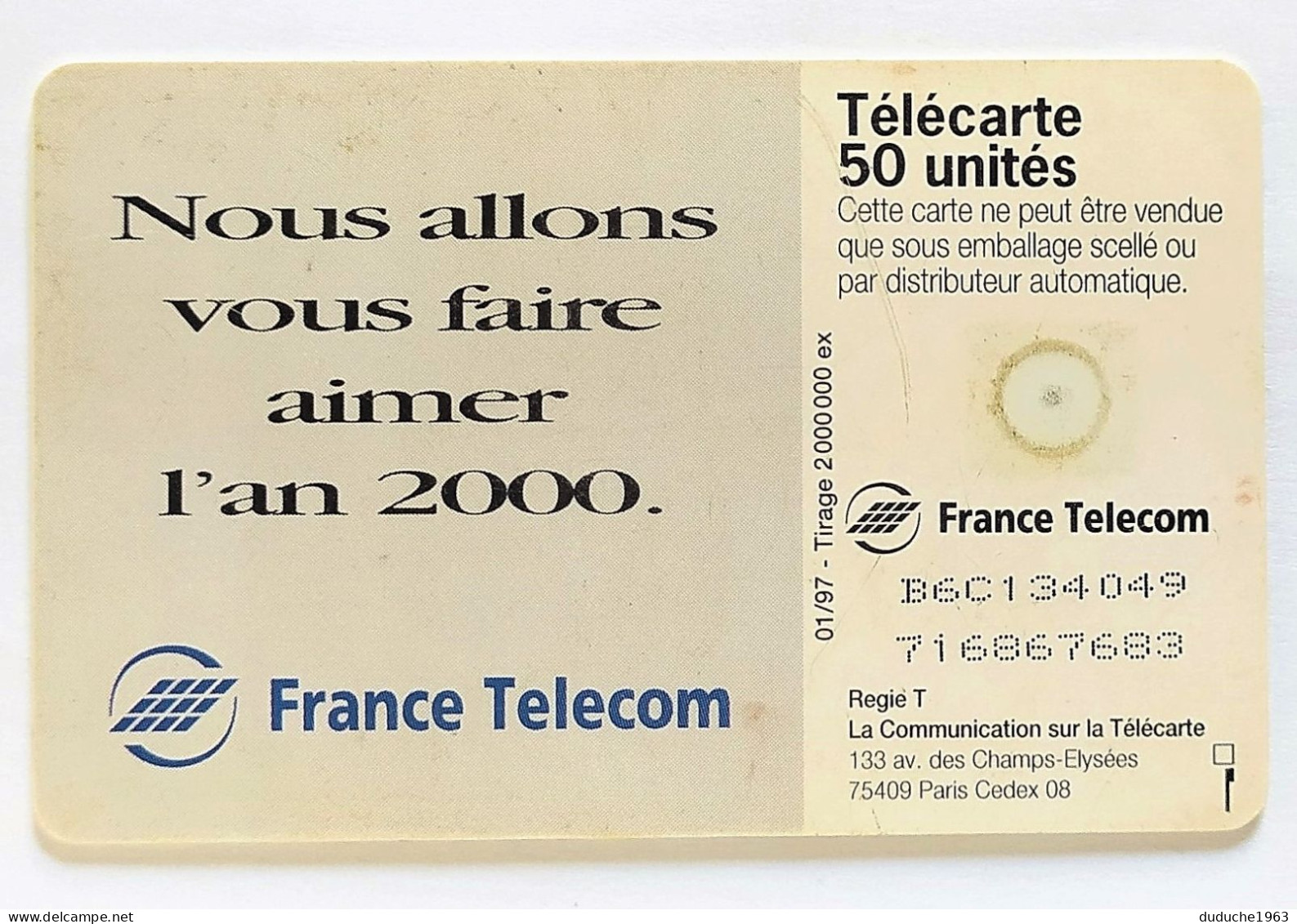 Télécarte France - Nous Allons Vous Faire Aimer L'An 2000 - Ohne Zuordnung