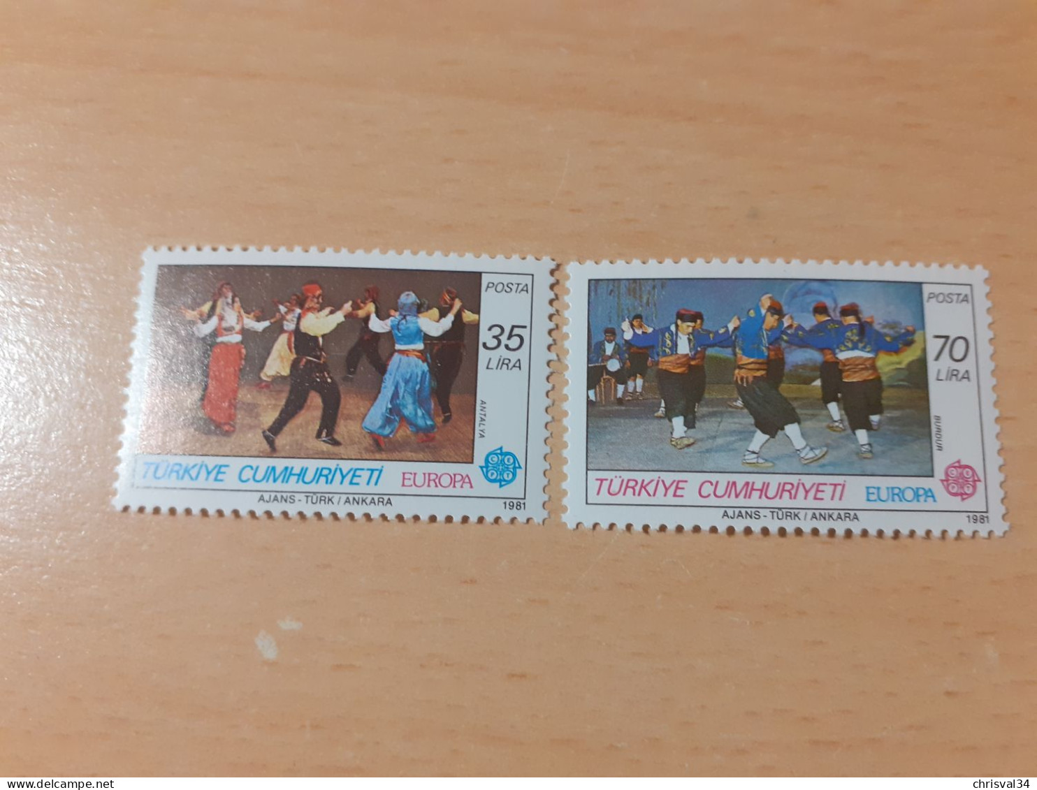 TIMBRES   EUROPA   1981  TURQUIE   N  2318  / 2319   COTE  4,50  EUROS    NEUFS  LUXE** - 1981