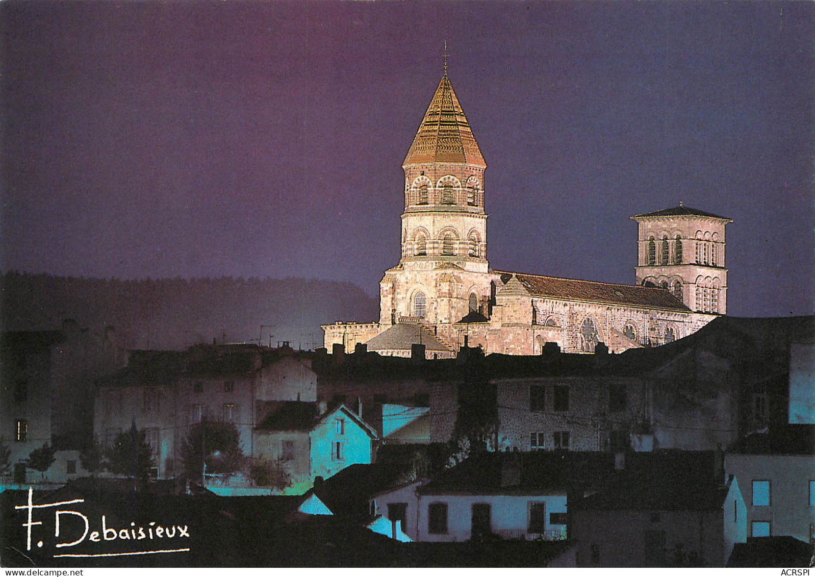 BRIOUDE  Basilique Saint Julien La Nuit  19(scan Recto-verso)MA2285Bis - Brioude