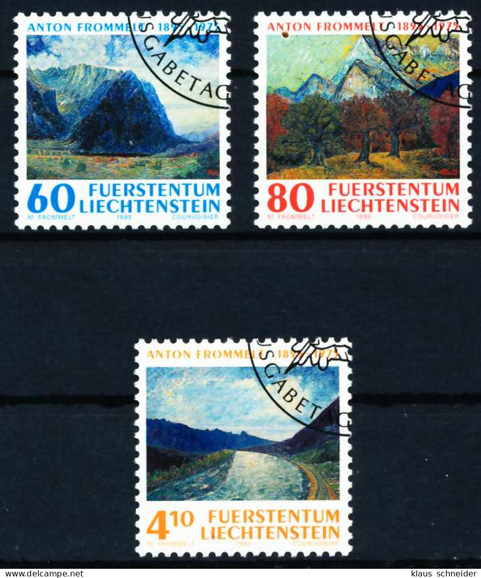 LIECHTENSTEIN 1995 Nr 1108-1110 Gestempelt SA1919A - Oblitérés