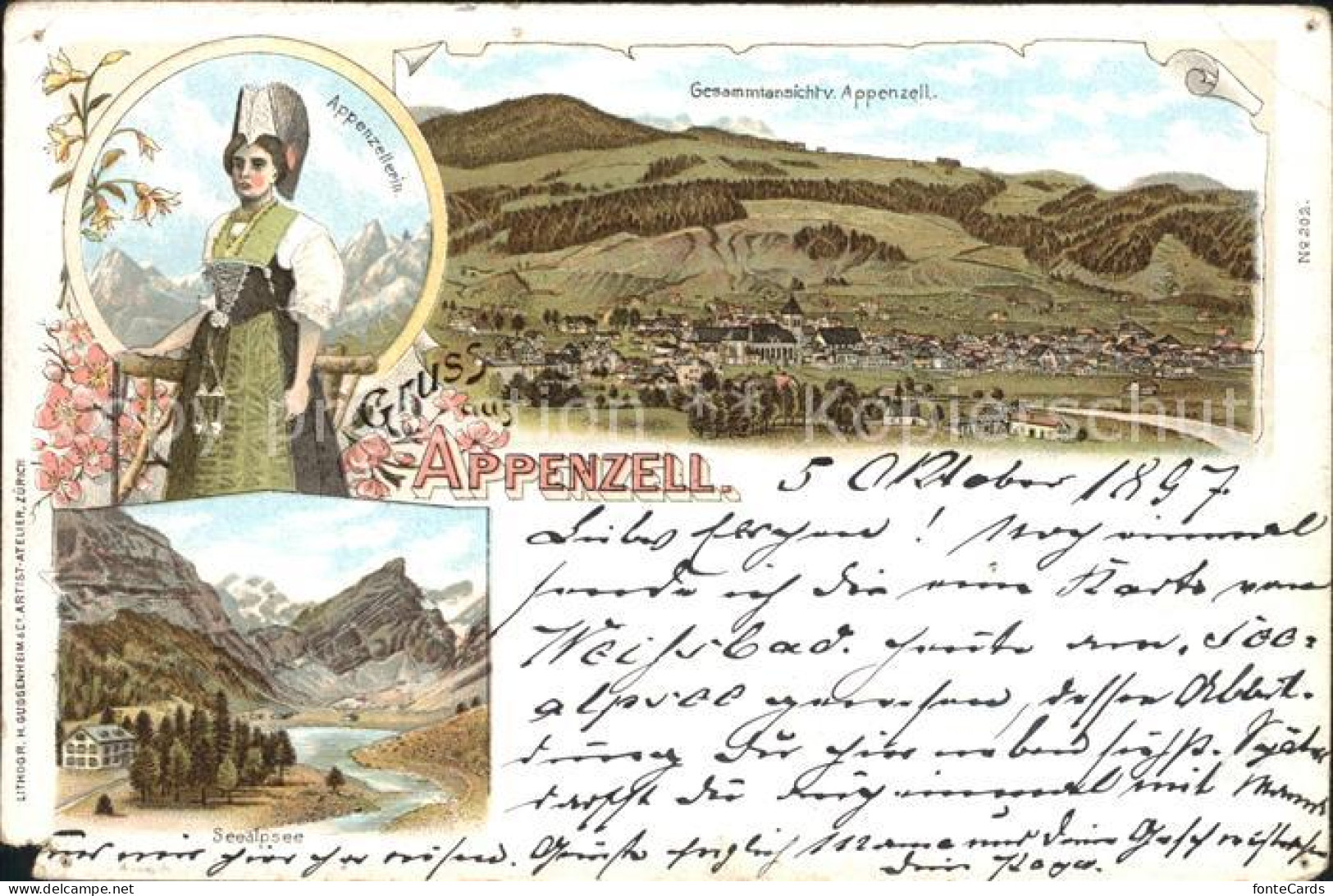 12159611 Appenzell IR Appenzellerin Seealpsee Appenzell - Autres & Non Classés