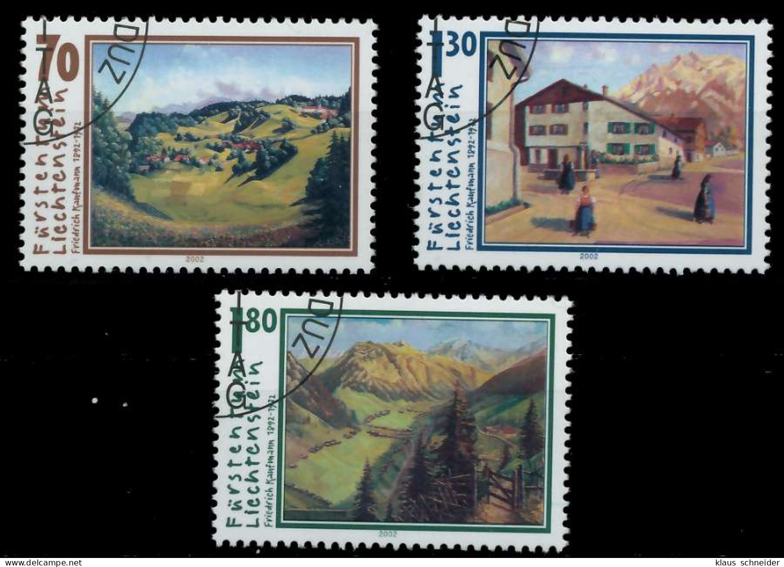 LIECHTENSTEIN 2002 Nr 1286-1288 Gestempelt X298902 - Oblitérés