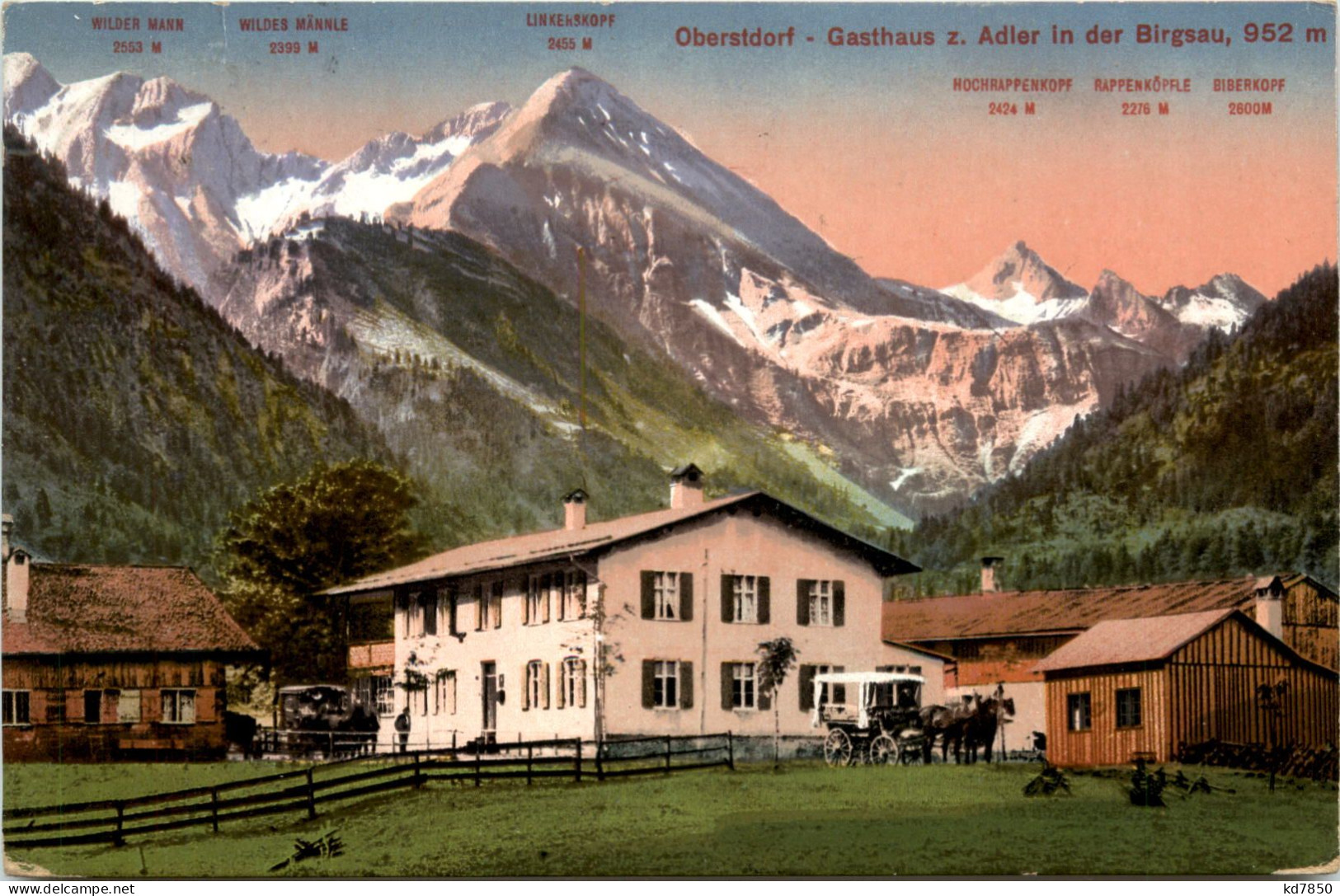 Oberstdorf, Birgsau, Gasthaus Z. Adler - Oberstdorf