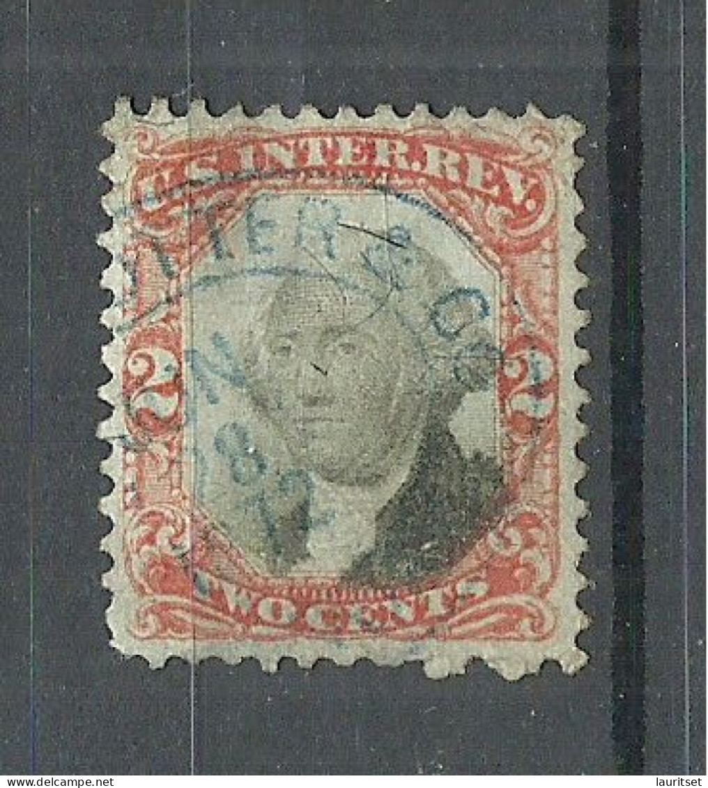 USA 1864 Revenue Tax Stamp President  2 C. Thick Gray Paper O 1872 - Fiscaux