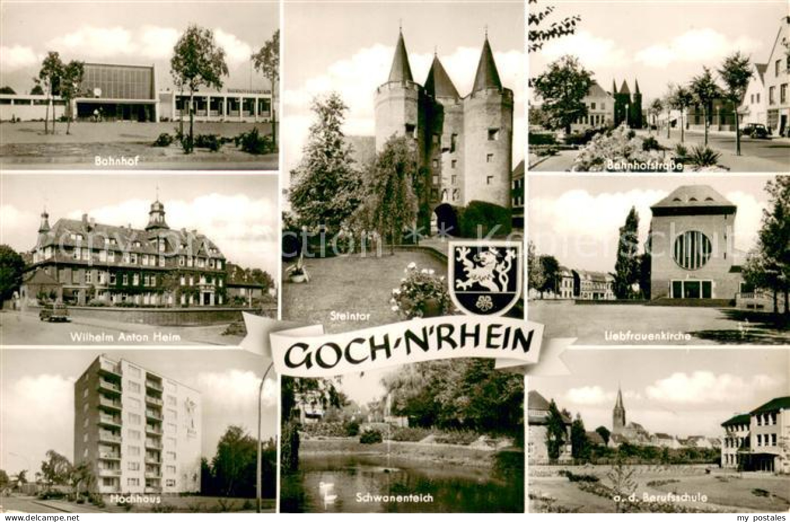 73703956 Goch Steintor Liebfrauenkirche Bahnhof Wilhelm-Anton-Heim Schwanenteich - Goch