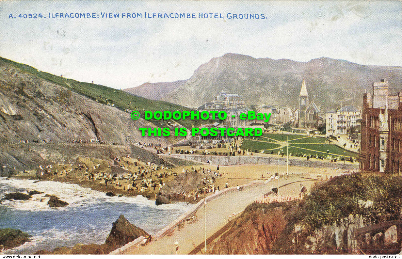 R556662 A. 40924. Ilfracombe. View From Ilfracombe Hotel Grounds. Celesque Serie - Mondo