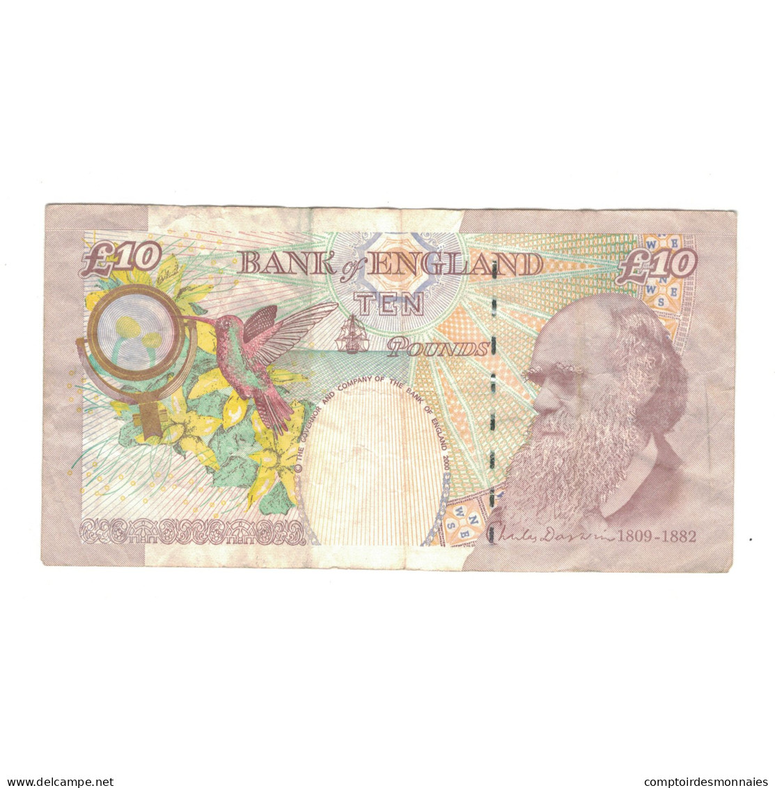 Billet, Grande-Bretagne, 10 Pounds, 2000, KM:389a, TB+ - 10 Ponden