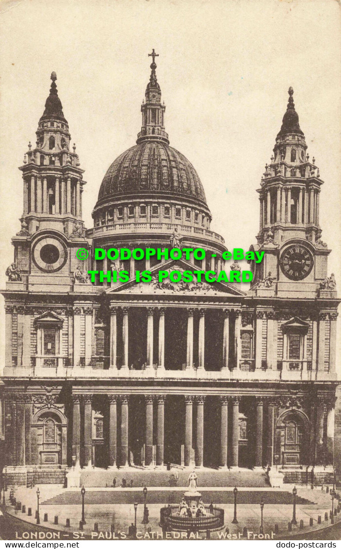 R557548 London. St. Paul Cathedral. West Front. The London Stereoscopic Company. - Autres & Non Classés