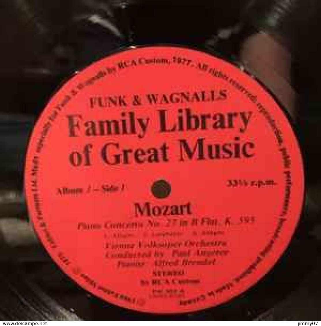 Various, Mozart - The Piano Concerto In B Flat - Funk & Wagnalls Family Library Of Great Music - Album 3 (LP, Comp) - Klassik