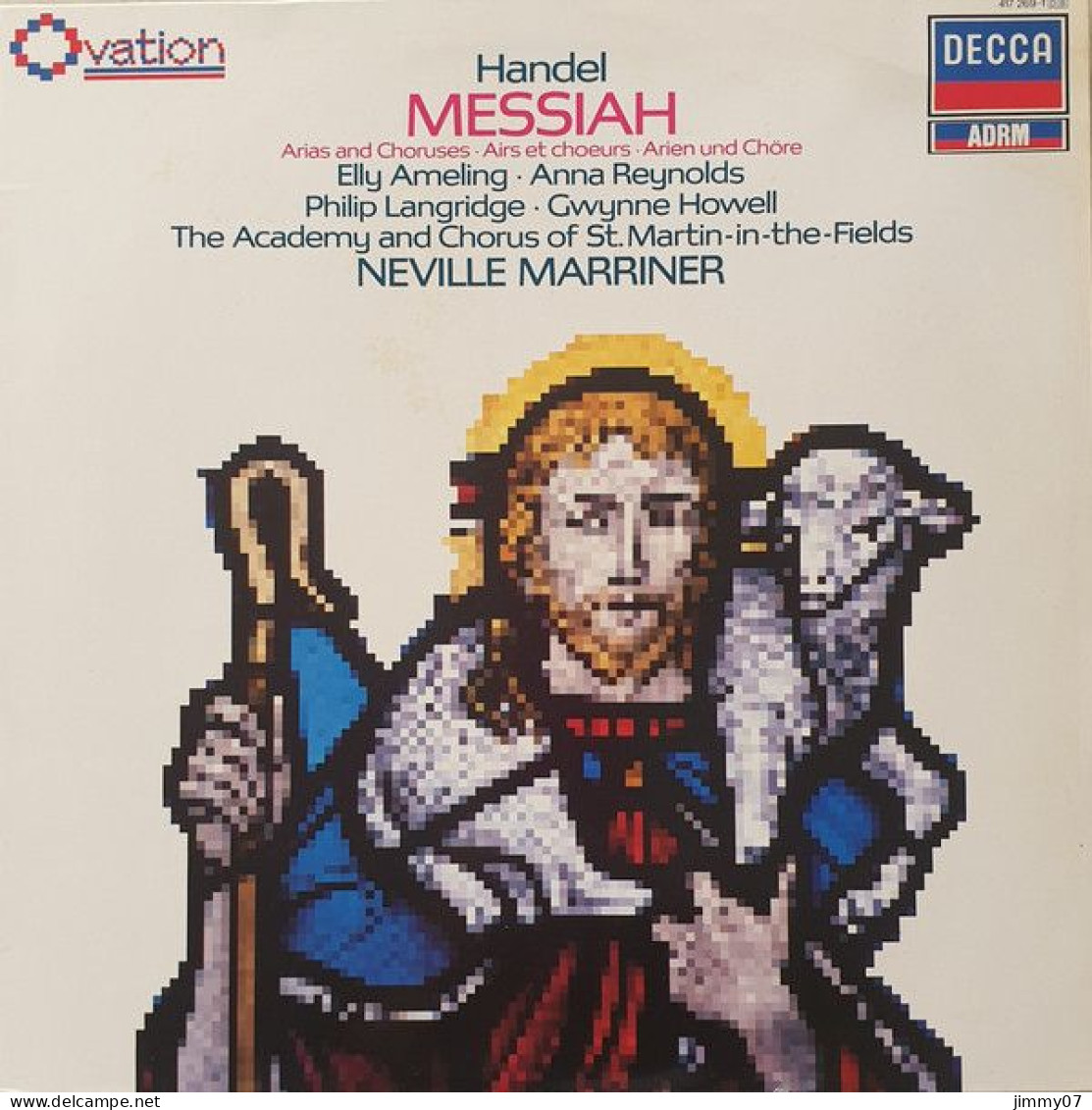 Handel,Ameling, Reynolds,Langridge,Howell,Marriner - Messiah (Arias And Chorusses) (LP, RE, RM) - Clásica