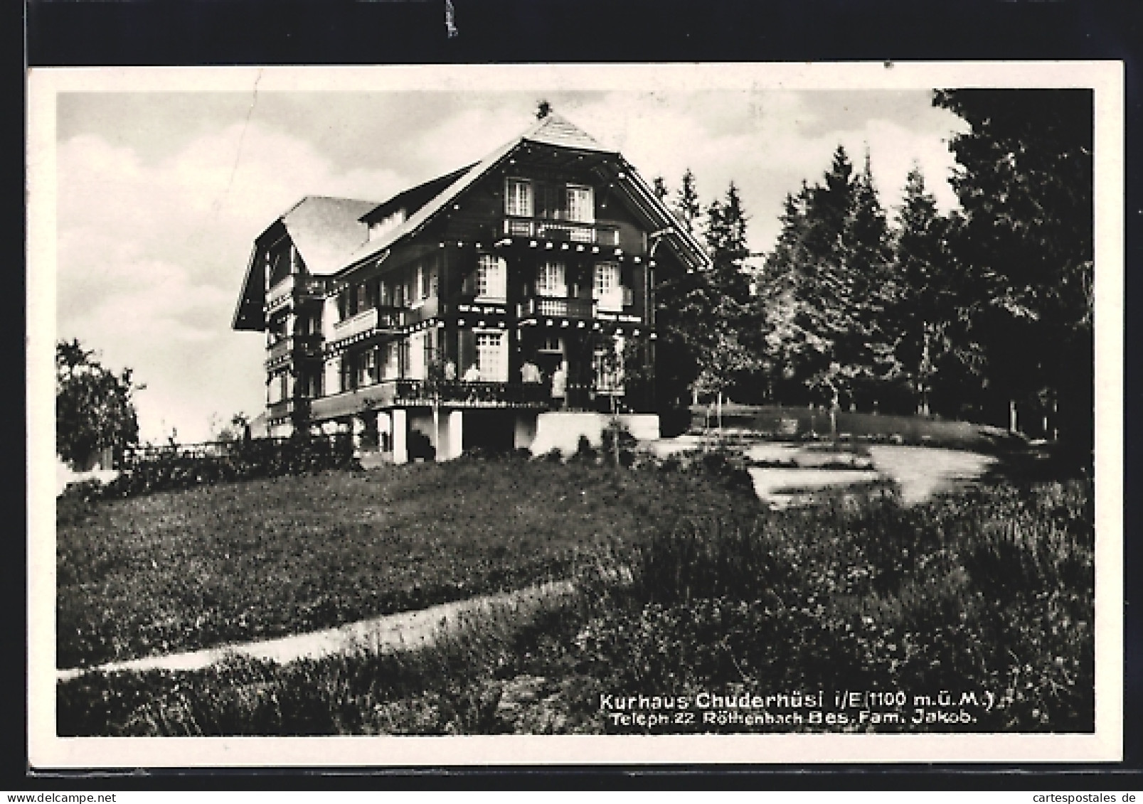 AK Röthenbach Im Emmental, Kurhaus Chuderhüsi  - Röthenbach Im Emmental