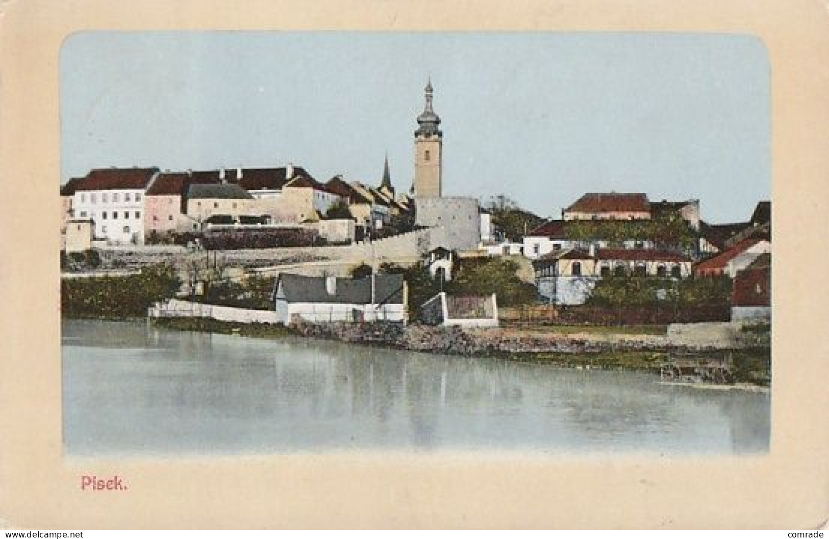 Czech Republic Pisek, The Castle Seen From The Small Wooden Bridge - Czech Republic