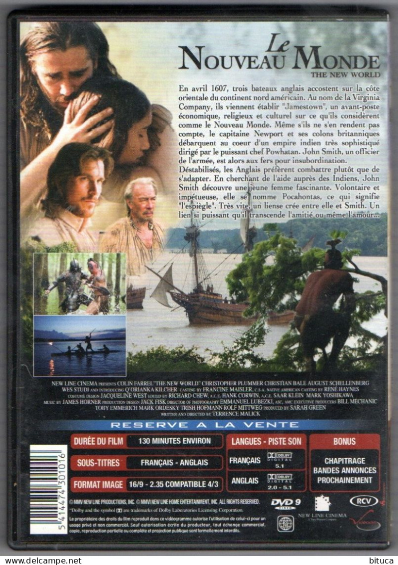 DVD LE NOUVEAU MONDE / THE NEW WORLD COLIN FARRELL CHRISTIAN BALE TRèS BON ETAT - Histoire