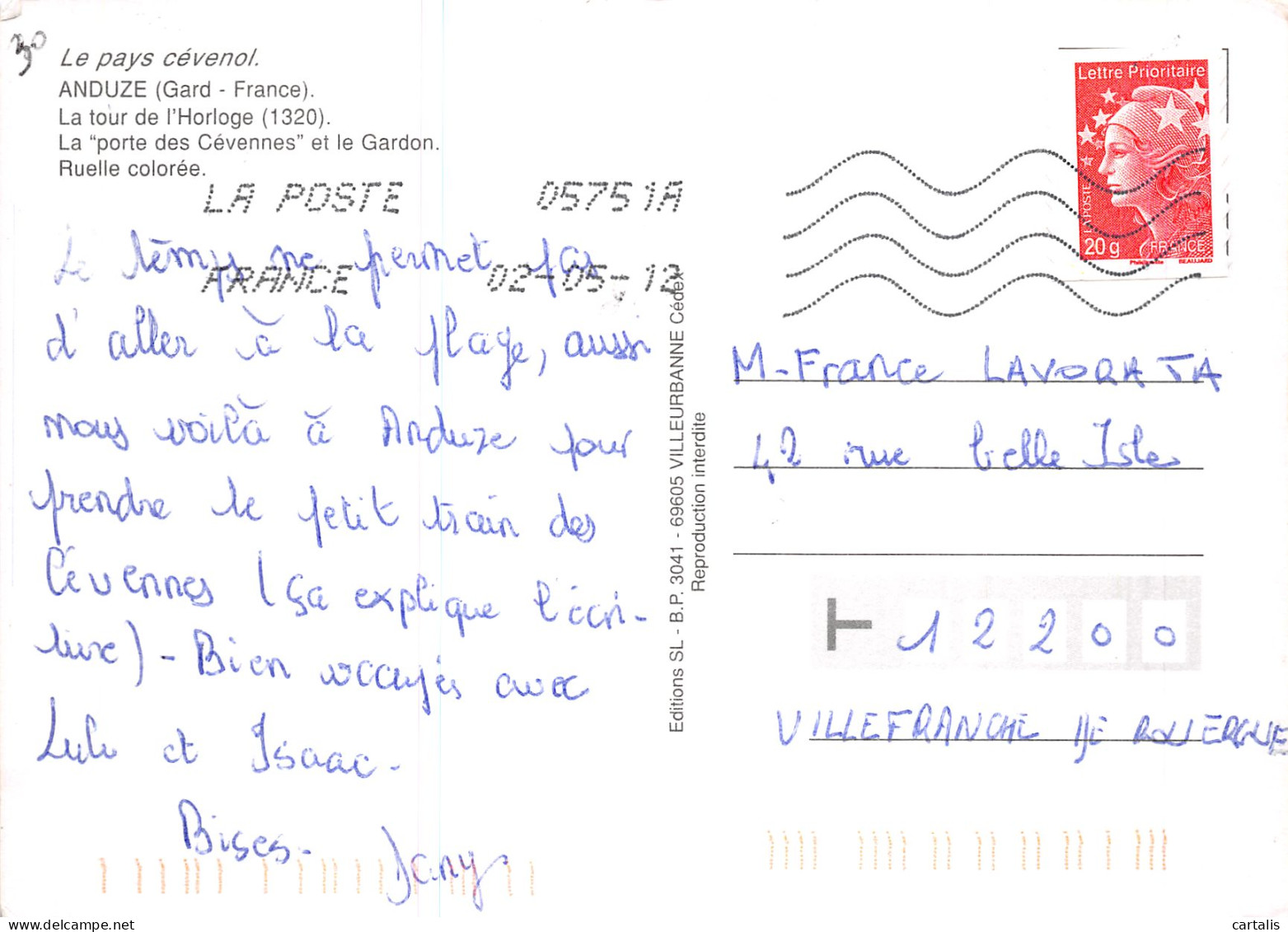 30-ANDUZE-N° 4453-C/0081 - Anduze