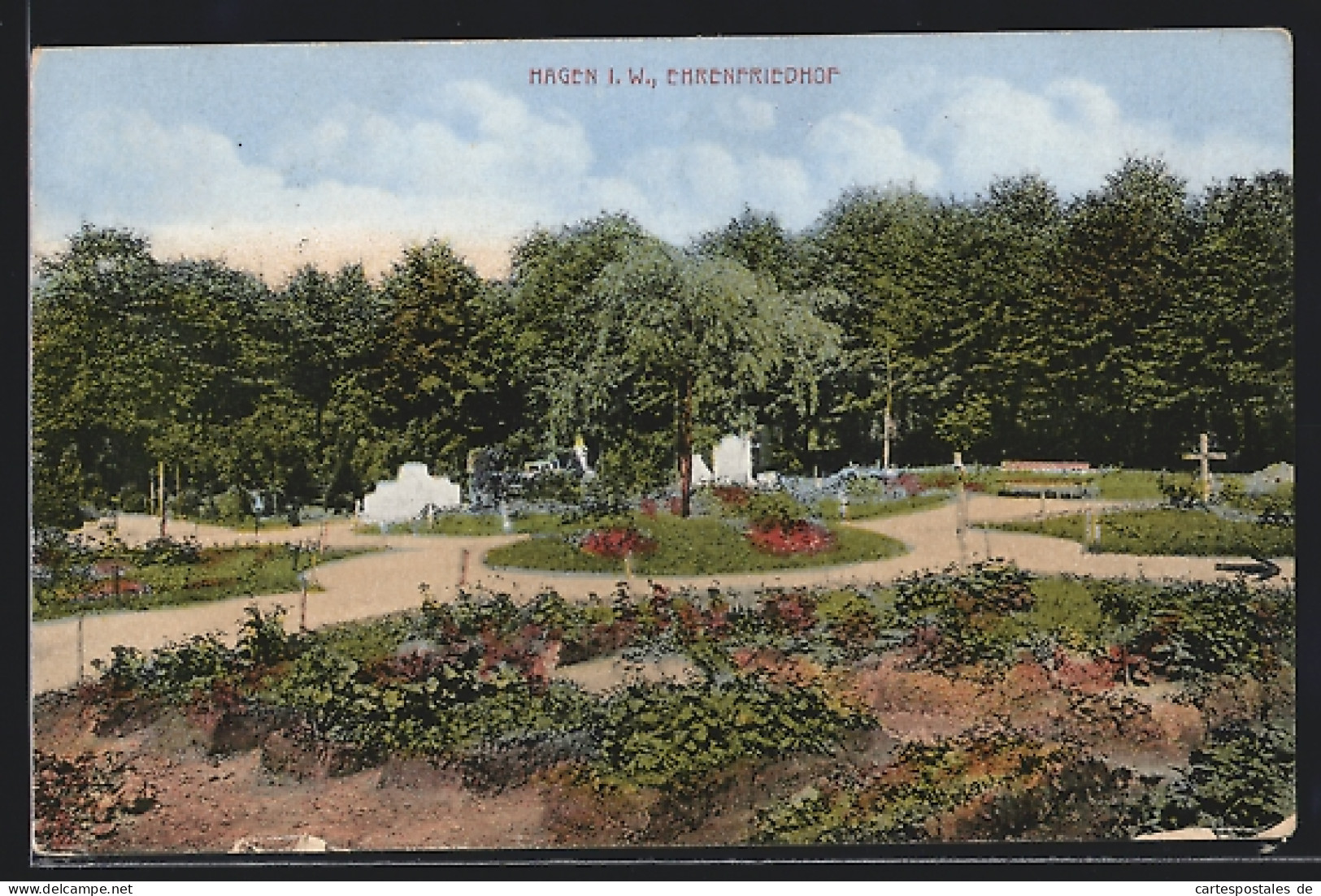 AK Hagen I. W., Partie Auf Dem Ehrenfriedhof  - Hagen