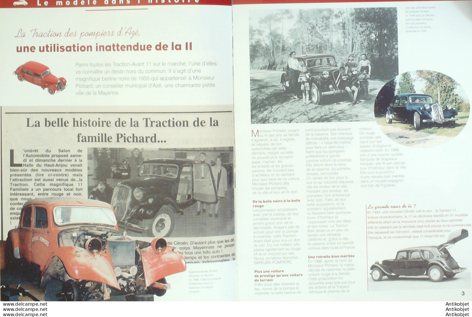 Citroen Traction Belge Et 11 Familiale édition Hachette - Geschiedenis