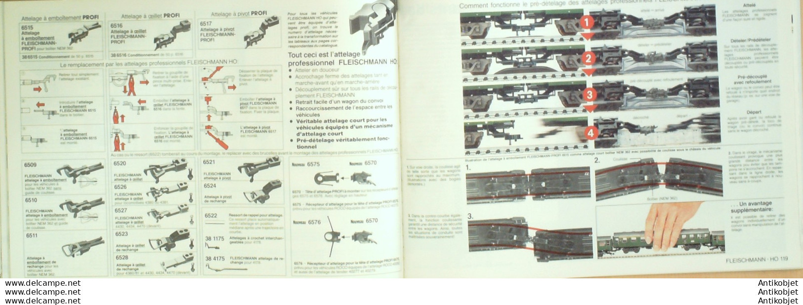 FLEISCHMANN (motrice,modélisme,wagon,gare) Allemagne 1988/89