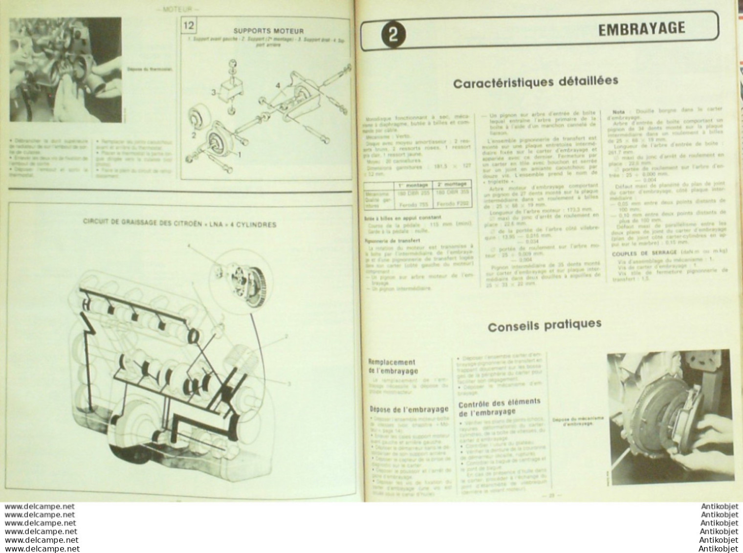 Revue Technique Automobile Citroen Lna 11 Renault 18   N°454 - Auto/Moto