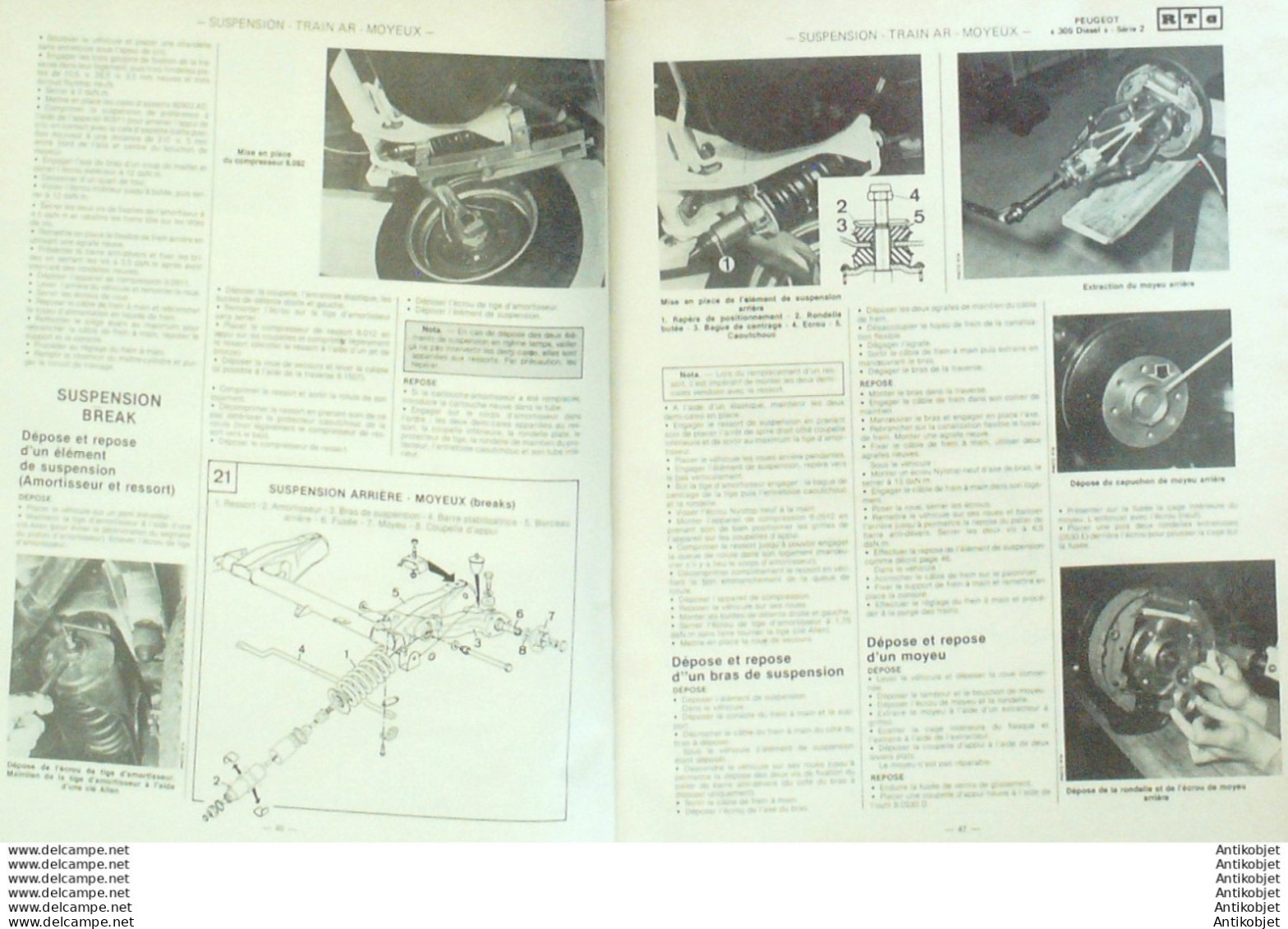 Revue Technique Automobile Peugeot 305 Ford Taunus Opel Ascona   N°436 - Auto/Motorrad