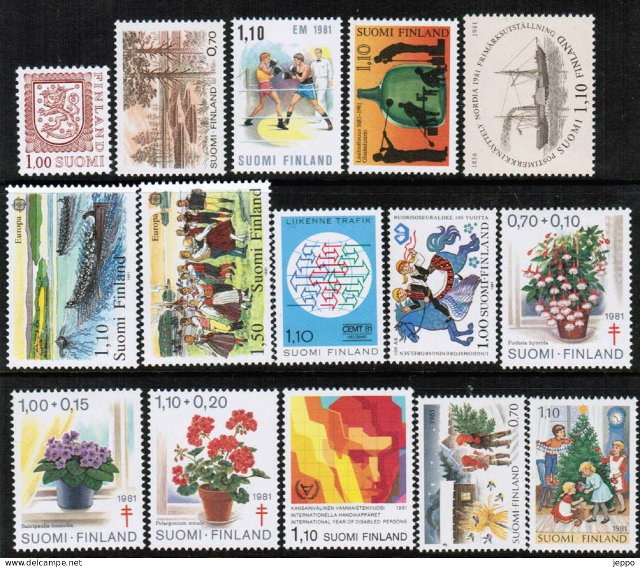 1981 Finland Complete Year Set MNH **. - Ganze Jahrgänge