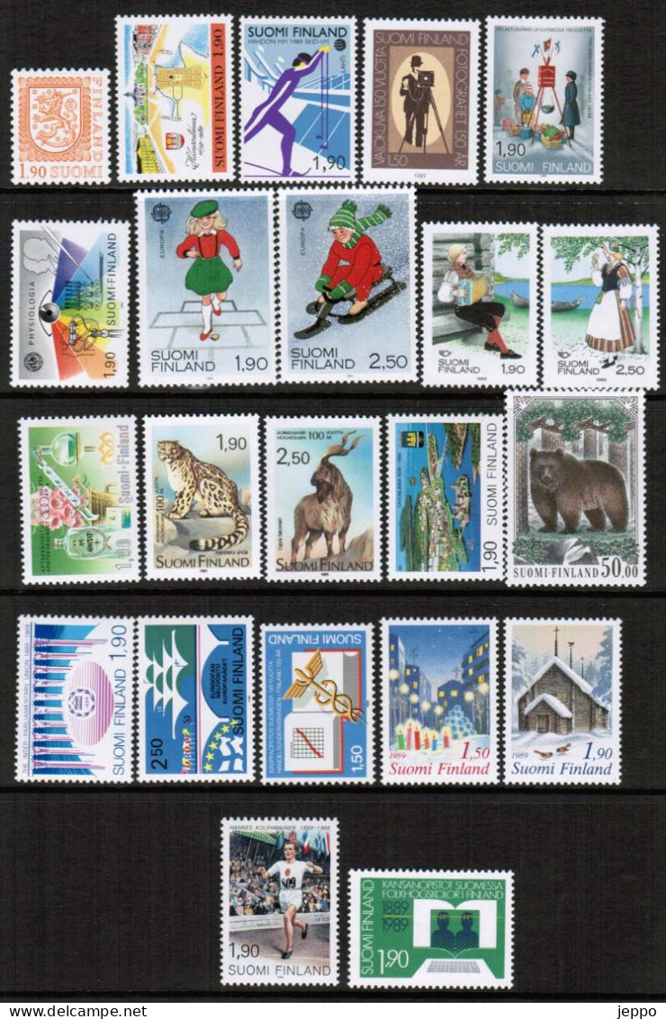 1989 Finland Complete Year Set MNH**. - Ganze Jahrgänge