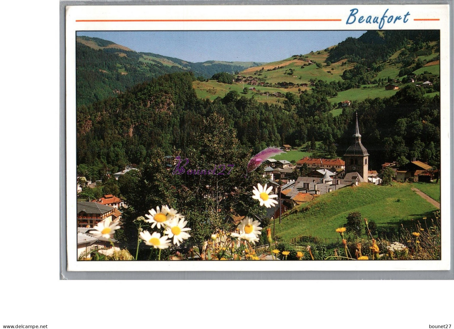 BEAUFORT SUR DORON 73 - Vue Generale De La Vue échapée Sur Le Clocher De L'Eglise - Beaufort