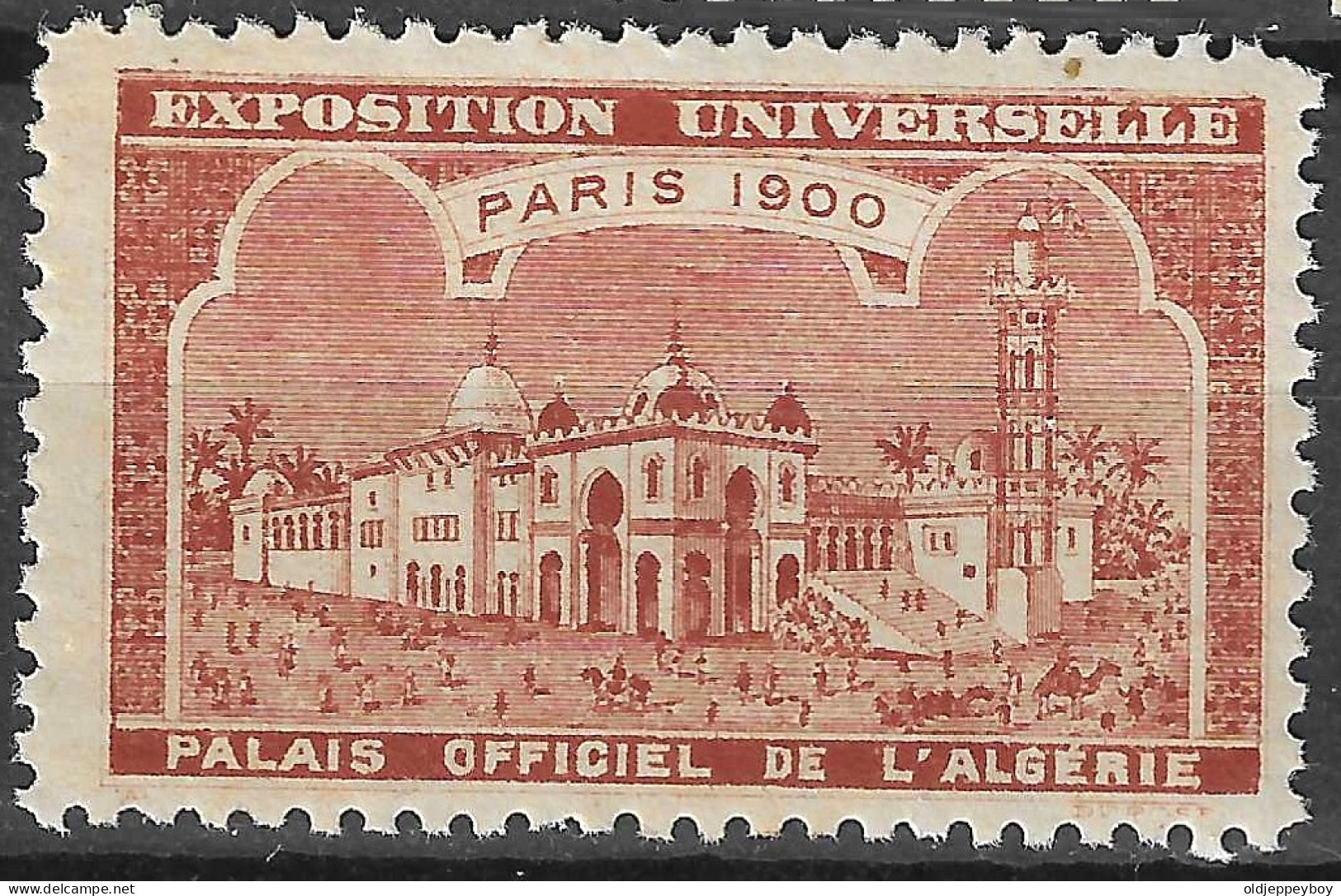 FRANCE  Fair EXPOSITION UNIVERSELLE 1900 PARIS PALAIS OFFICIEL DE L' ALGERIE ALGERIA Vignette CINDERELLA MNH** - 1900 – Paris (France)