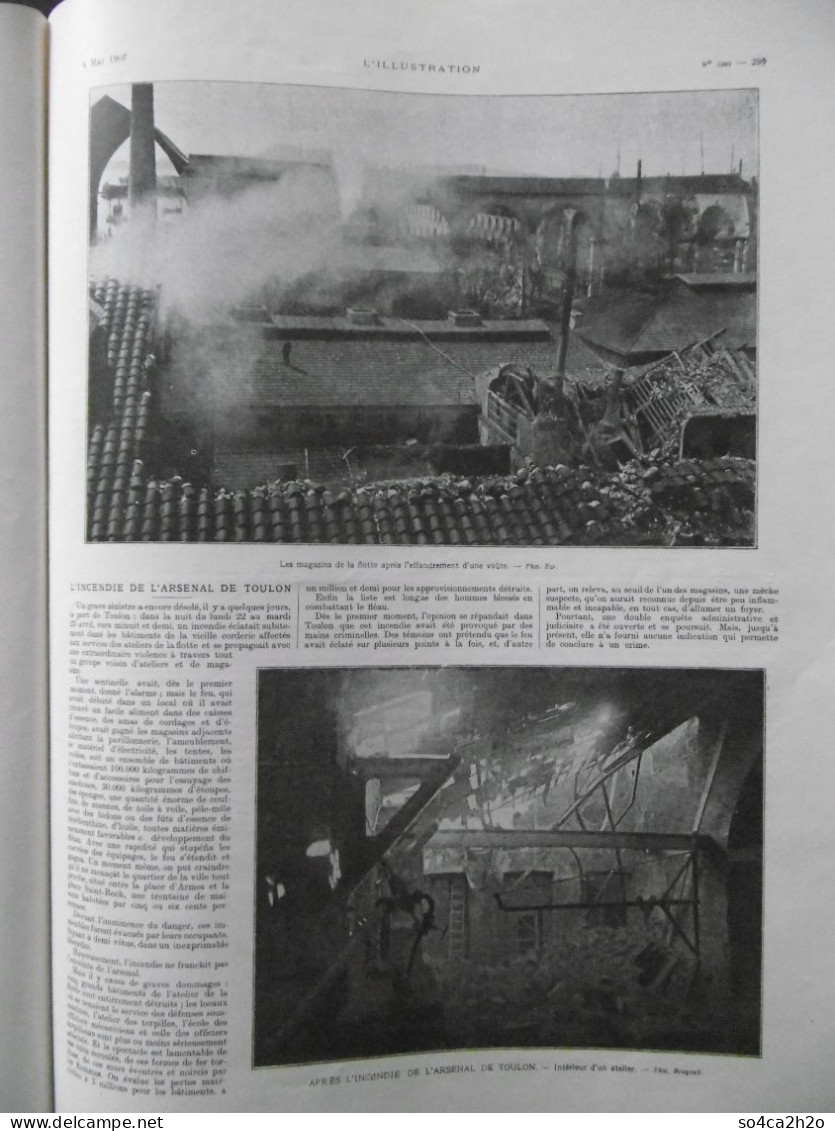 L'ILLUSTRATION N°3349 4/05/1907 L'incendie De L'arsenal De Toulon; La Fête De Jeanne D'Arc à Orléans; - L'Illustration