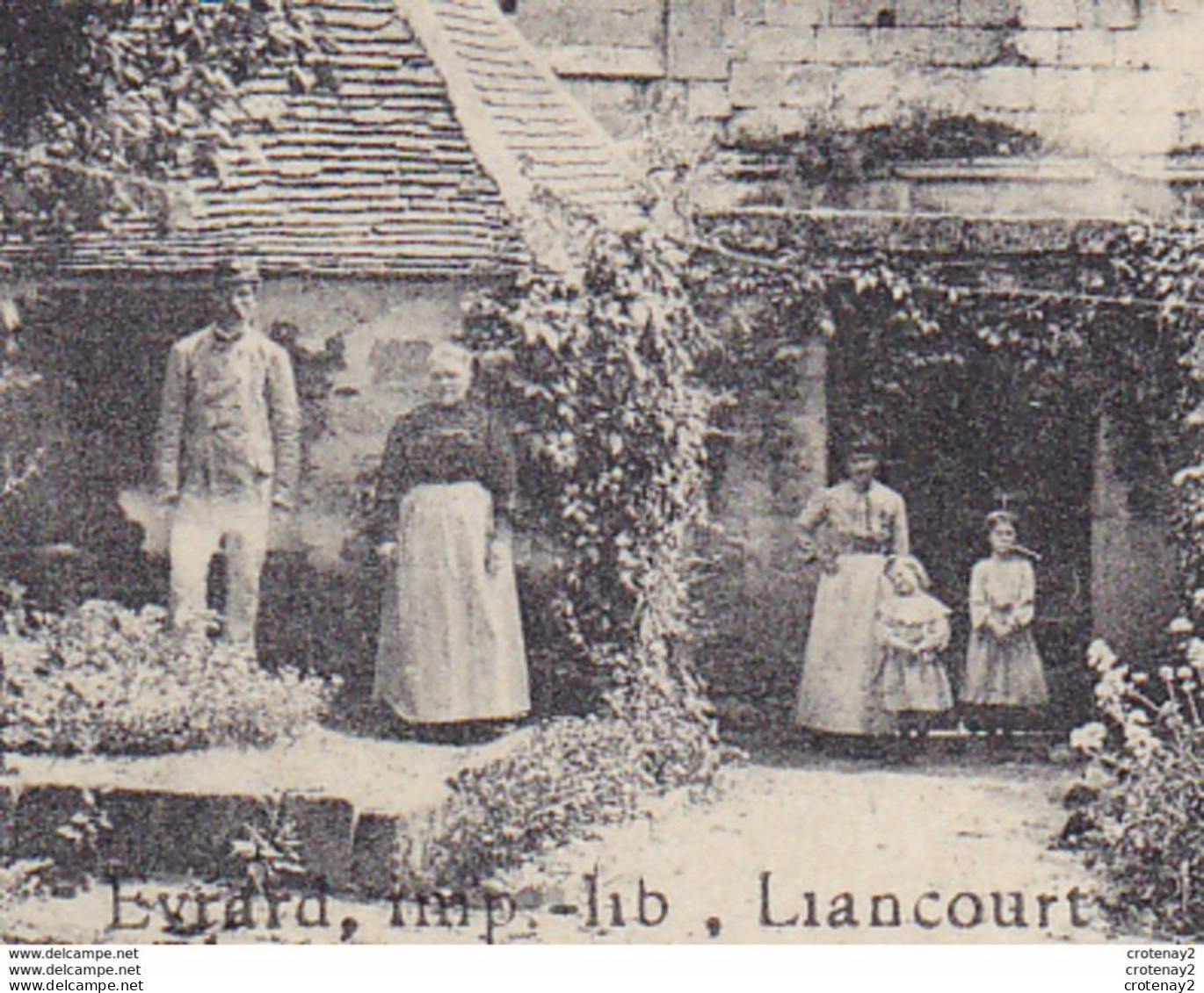 60 RIEUX Vers Nogent Sur Oise N°71 Le Château Vert Et L'Eglise Animée Postée De CINQUEUX En 1906 VOIR ZOOM Personnages - Nogent Sur Oise