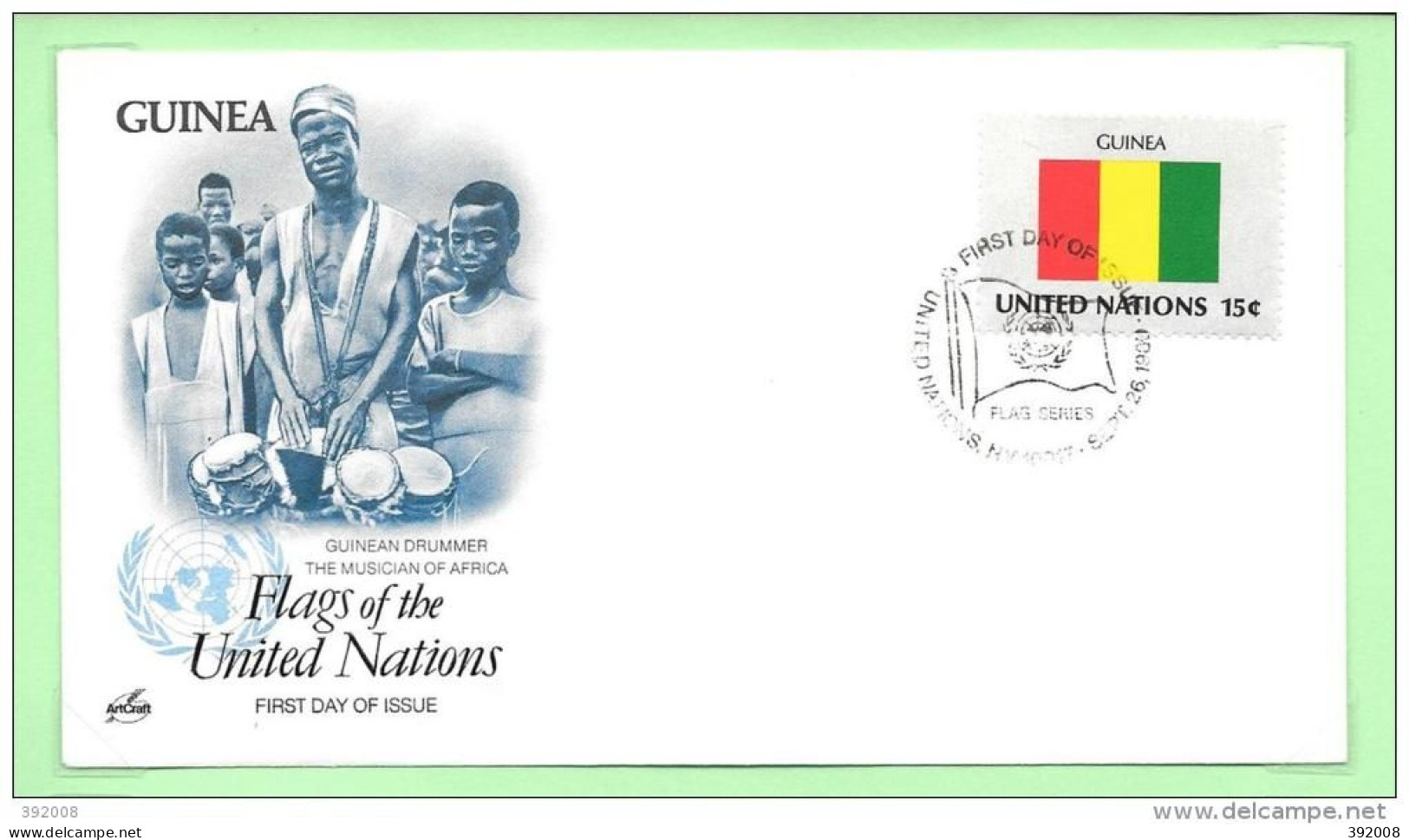 1980 - 320 - Drapeau - Guinée - 27 - FDC