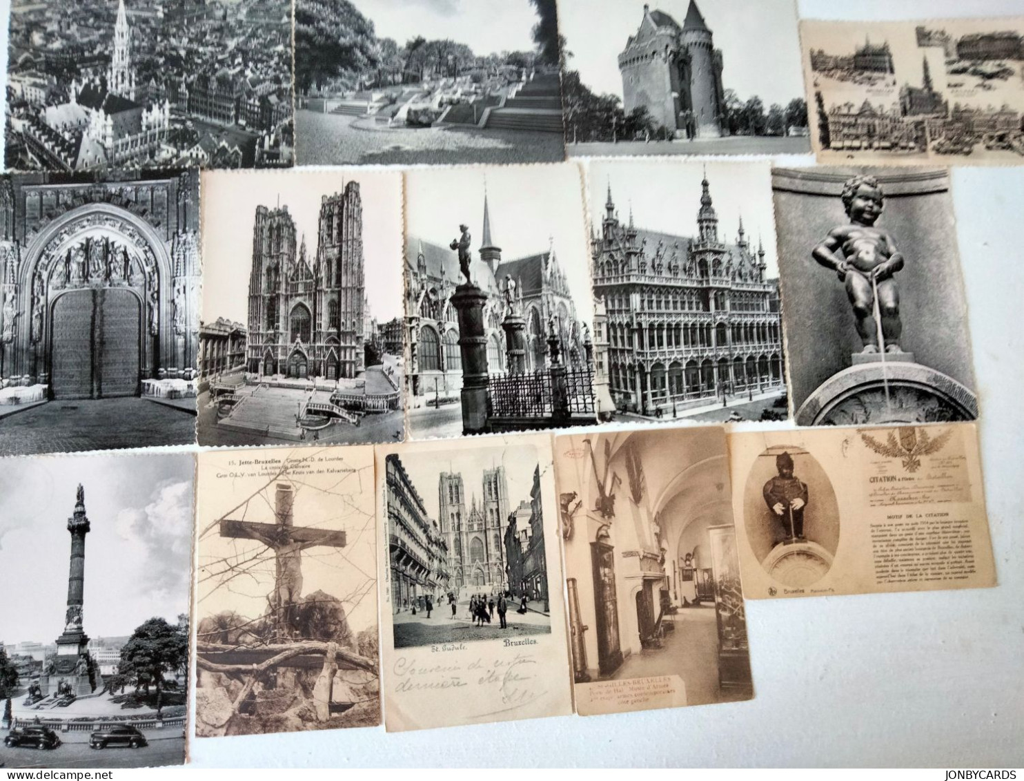 Dèstockage - Brussels Lot Of 14 Vintage Postcards.#55 - Sets And Collections