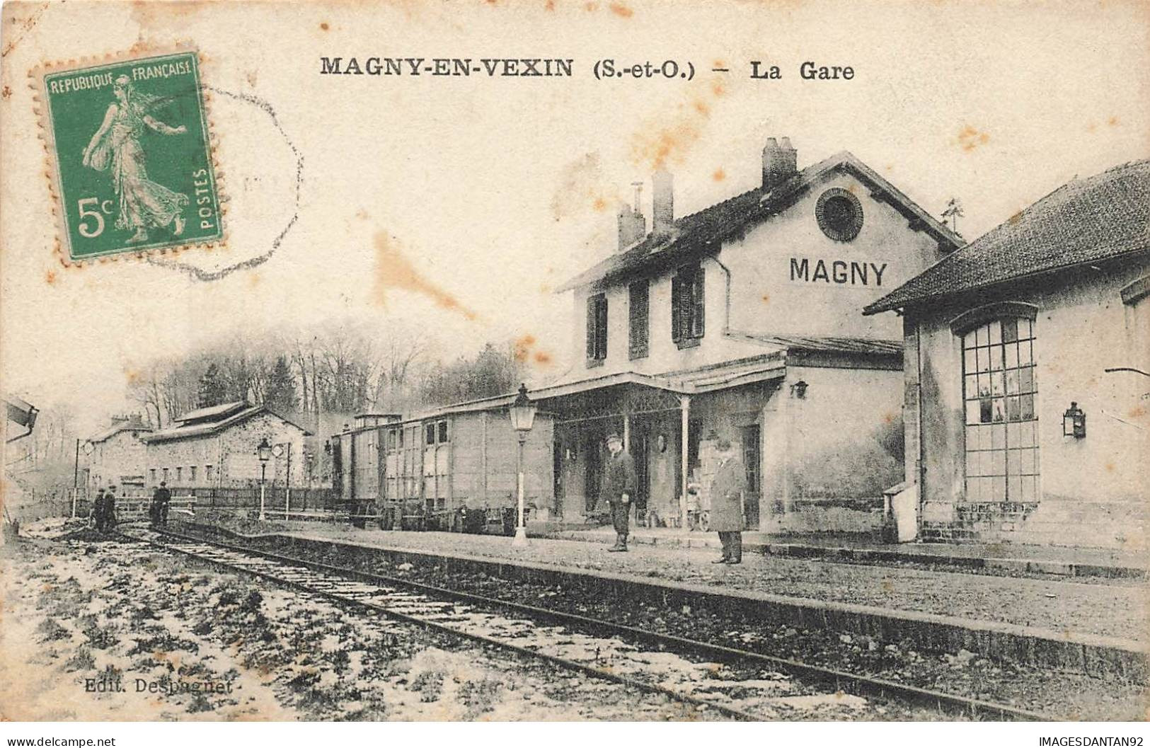 95 MAGNY EN VEXIN #FG56813 LA GARE INTERIEURE - Magny En Vexin