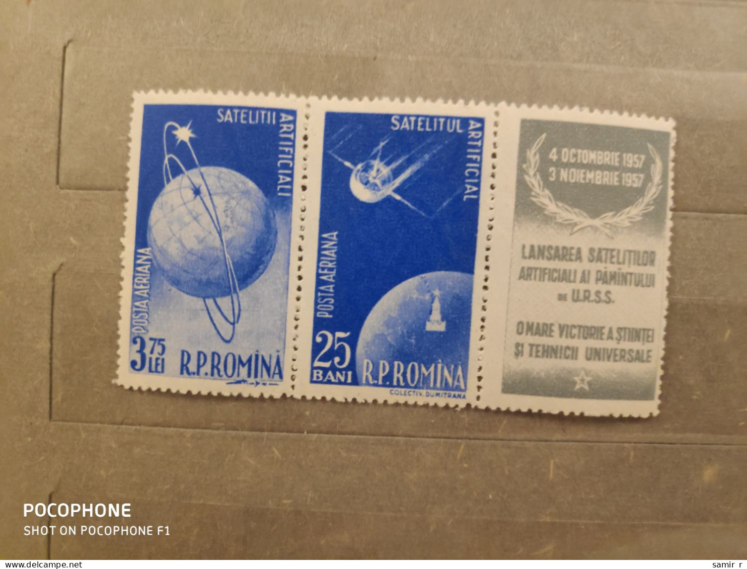 1957	Romania	Space (F92) - Neufs