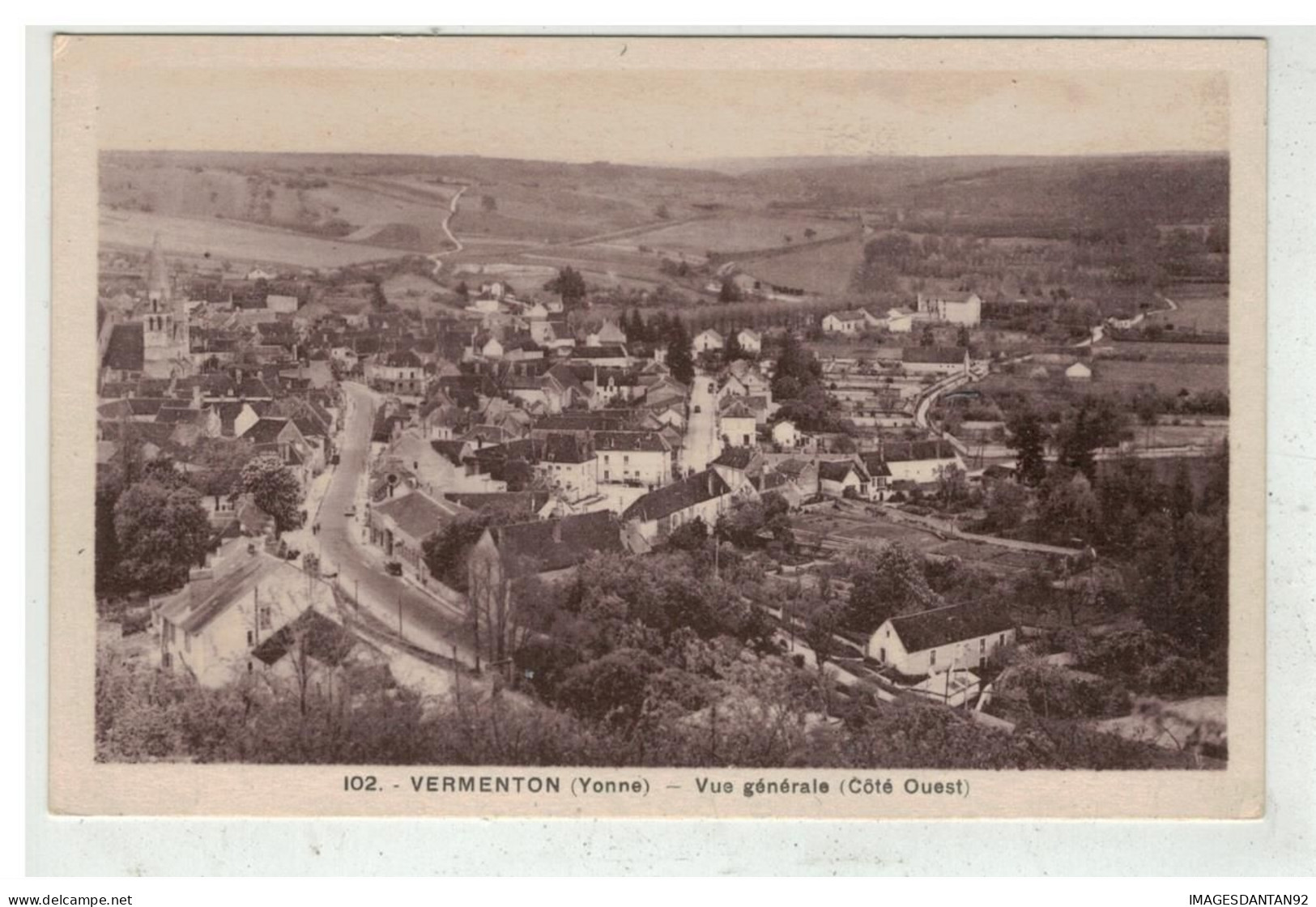 89 VERMENTON #19108 VUE GENERALE COTE OUEST - Vermenton