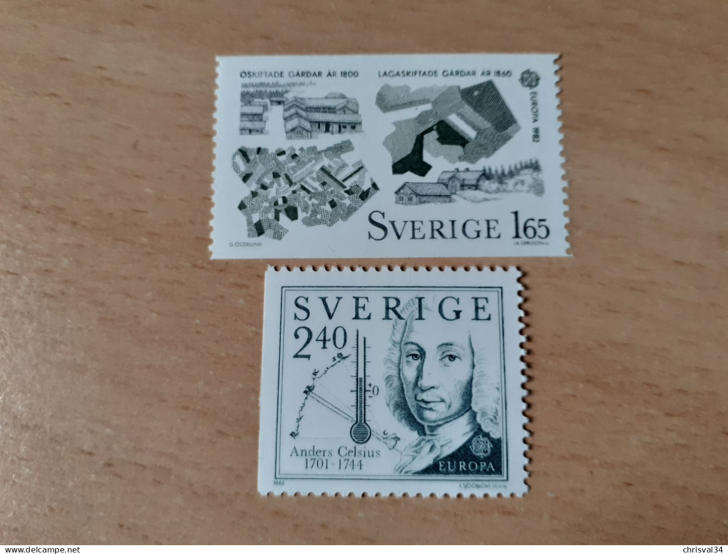 TIMBRES  SUEDE   EUROPA   1982    N  1169  /  1170   COTE  4,50  EUROS   NEUFS  LUXE** - 1982