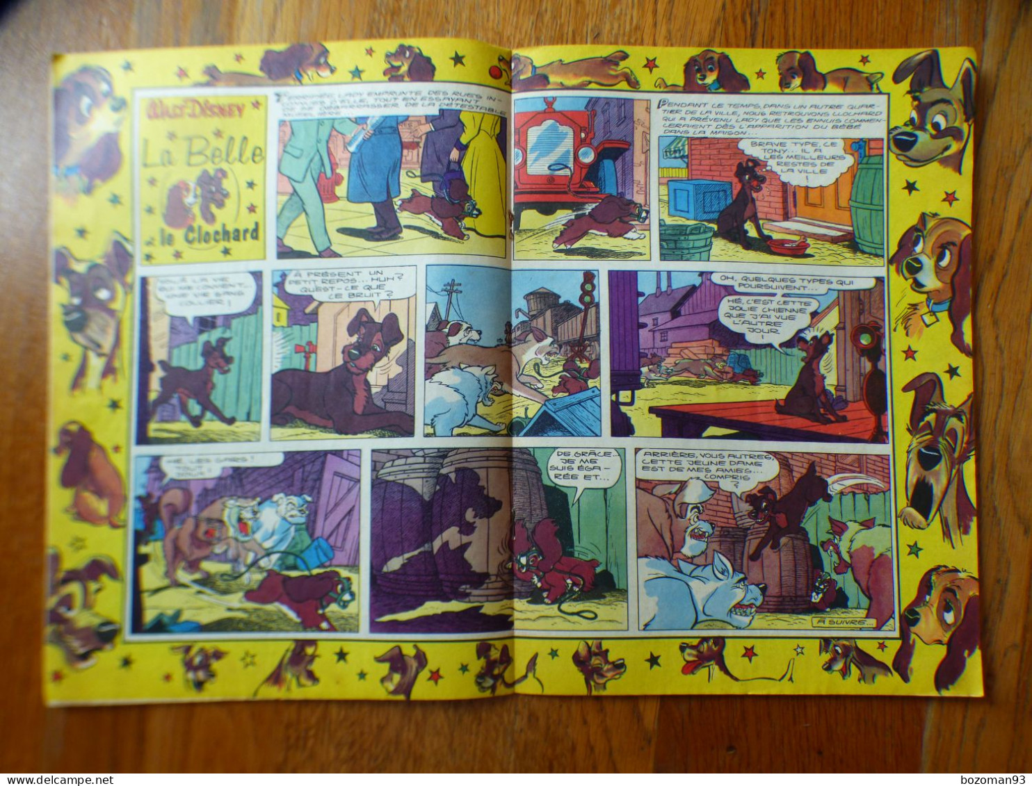 JOURNAL MICKEY BELGE  N° 283 Du 08/03/1956 COVER DONALD + BELLE ET LE CLOCHARD - Journal De Mickey