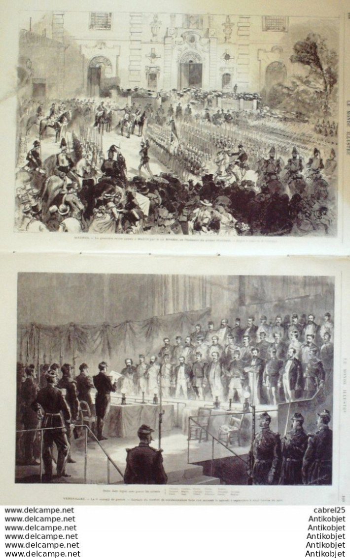 Le Monde Illustré 1871 N°752 St Denis (93) Belgique Anvers Versailles (78) Paul De Cock Espagne Madrid Montmorency (95) - 1850 - 1899