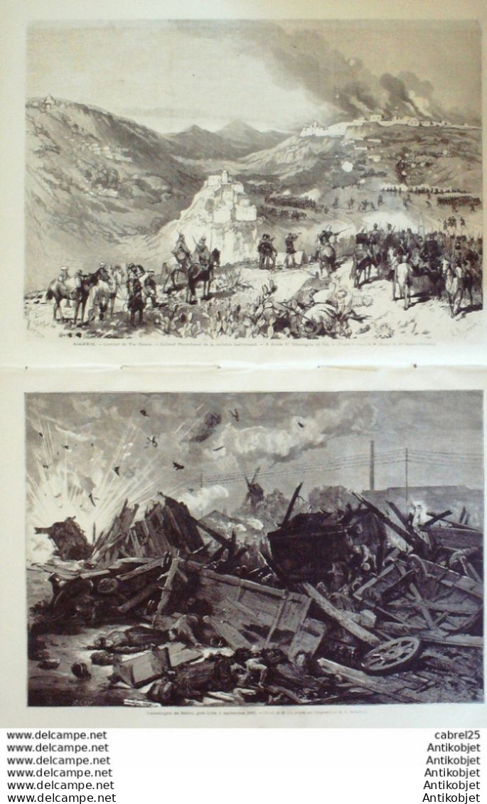 Le Monde Illustré 1871 N°753 St-Germain (78) Algérie Tizi Ouzou El Ghaouglia Metz (57) Borny Bat Seclin (59) - 1850 - 1899