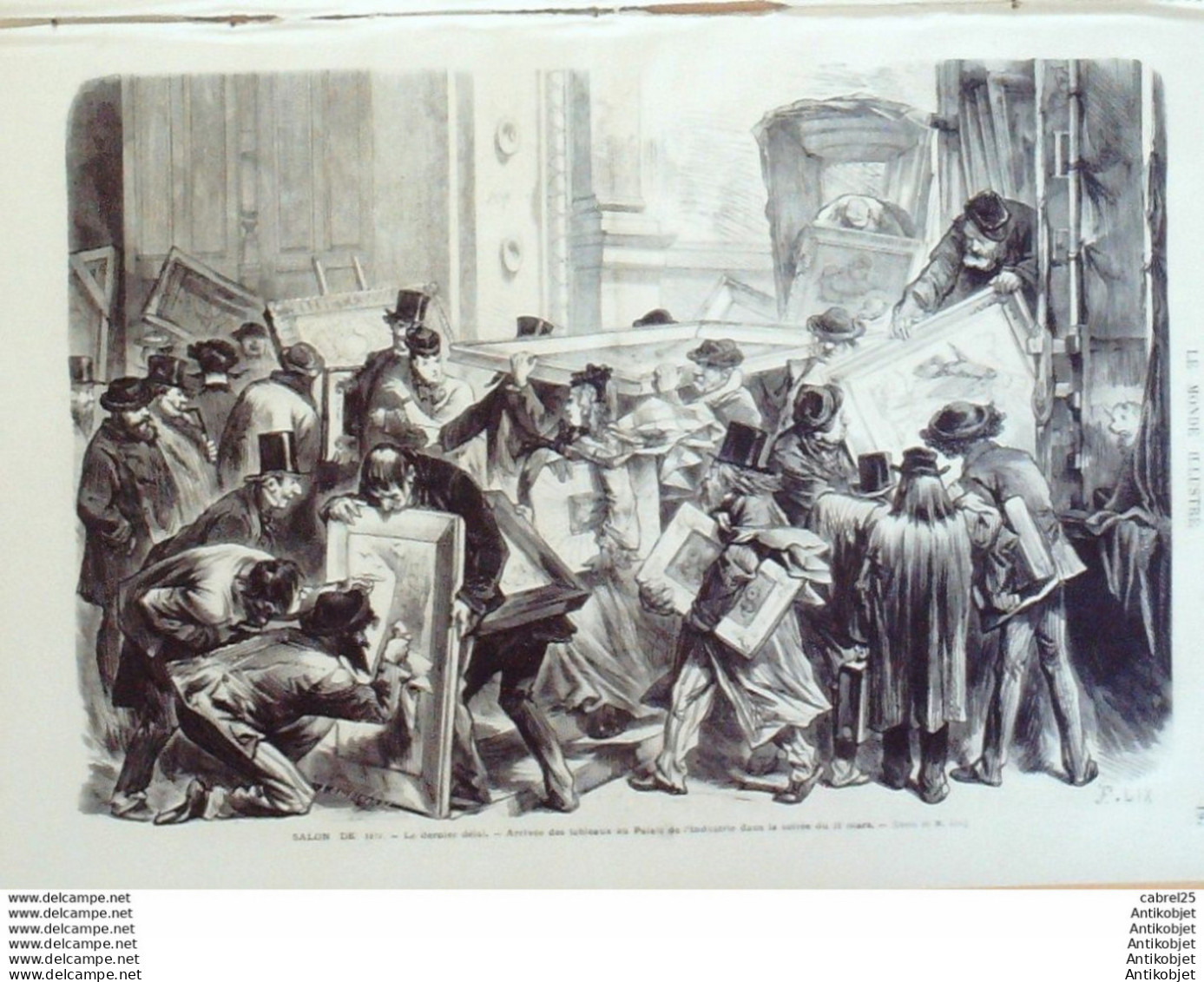 Le Monde Illustré 1872 N°781 St Sulpice Les Rameaux Au Bon Marche Henry Regnault - 1850 - 1899