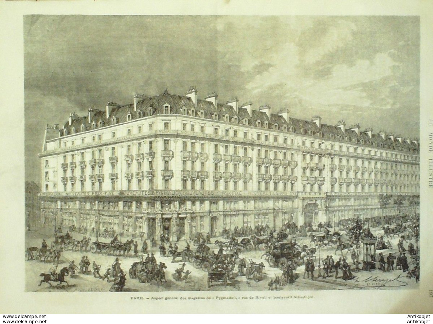 Le Monde illustré 1872 n°807 Tanzanie Zanzibar Dinard (35) Belgique Bruxelles Saverne (67)