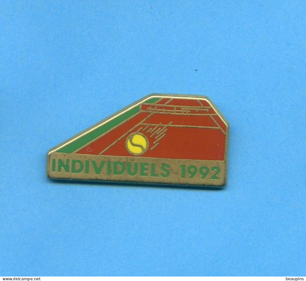 RARE PINS Federation Francaise De TENNIS INDIVIDUELS 1992 Signé FFT 93 ZAMAC FR870 - Tennis
